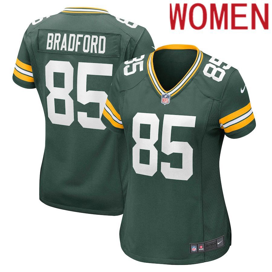 Women Green Bay Packers #85 Corey Bradford Nike Green Retired Player NFL Jersey